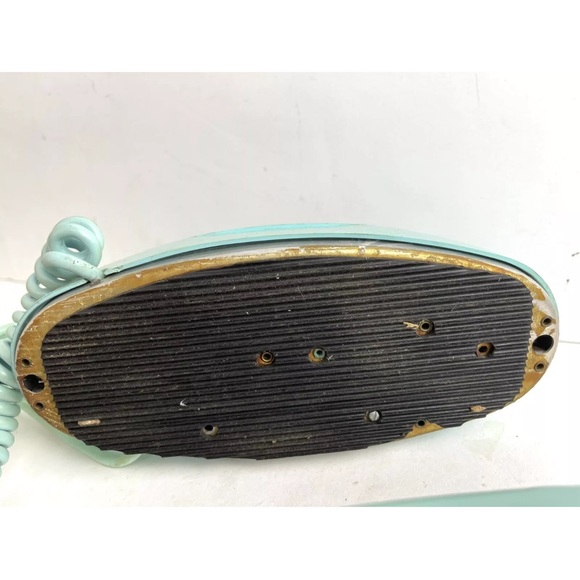 Vtg Rotary Dial Telephone Desk Phone Stromberg Carlson TEAL Princess Color READ - Picture 10 of 11